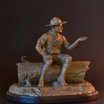 Baden-Powell On Log